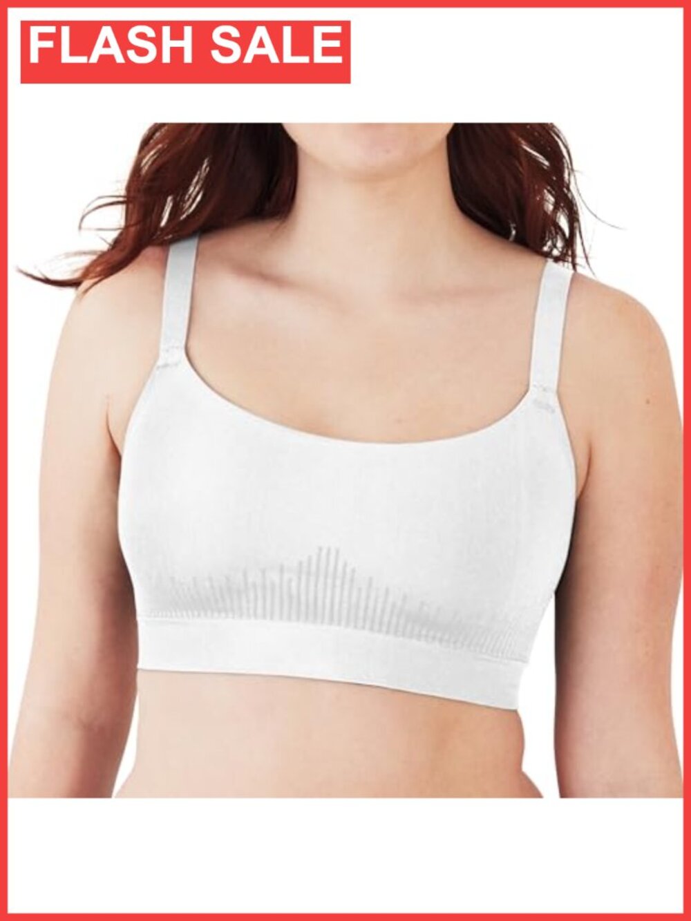 Seamless Pullover Wireless Bralette Adjustable Straps Light Support